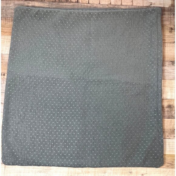 2 Ikea Gray Throw Pillow Cover With Subtle Dot Pattern & Zipper Closure - Picture 3 of 4